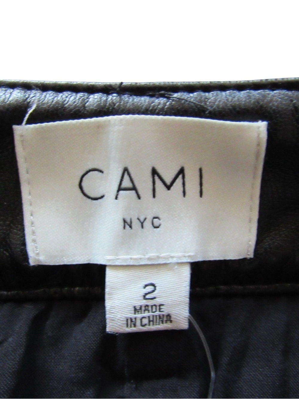 Cami NYC Quilted Macy Mini Skirt 2 Black Vegan Faux Leather Whimsigoth Punk - Picture 8 of 10